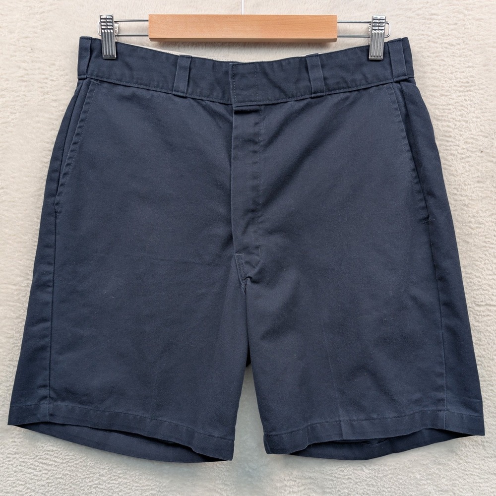 Dickies Shorts Men's 34 Navy Blue 7.5" Workwear Relaxed Fit Twill Streetwear